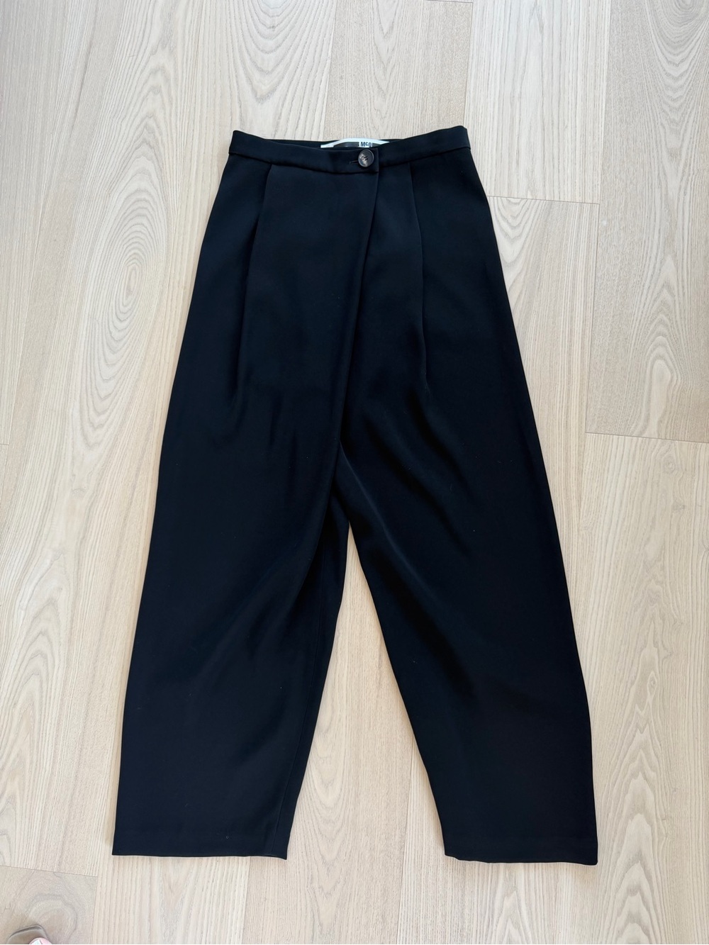Like New McQ Alexander McQueen Black Wide-Leg Trousers – IT 38